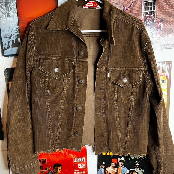 Vintage Levis Brown Corduroy Jacket 